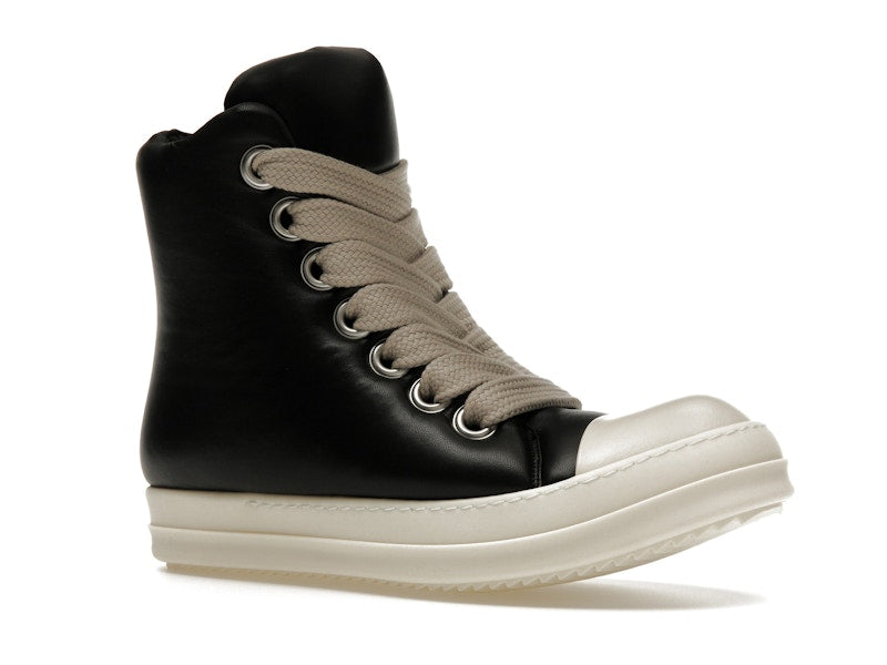 Rick Owens Jumbo Lace Padded Sneaks Black Milk