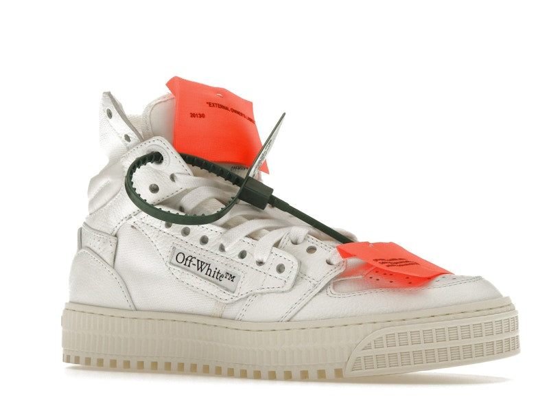 OFF-WHITE Off Court 3.0 Leather Canvas White White Orange (Women's)