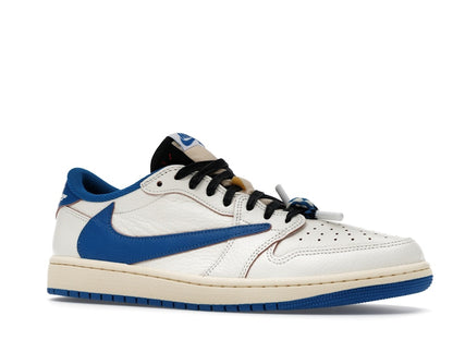 Jordan 1 Retro Low OG SP Fragment x Travis Scott Sail Military Blue