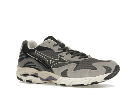 Mizuno Wave Rider 10 Dark Grey Lime Yellow