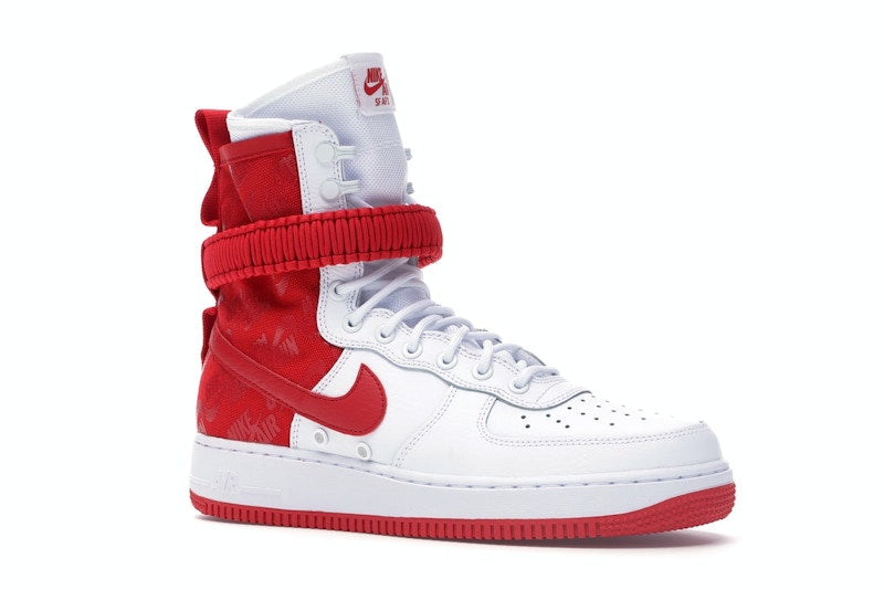 Nike SF Air Force 1 High White University Red