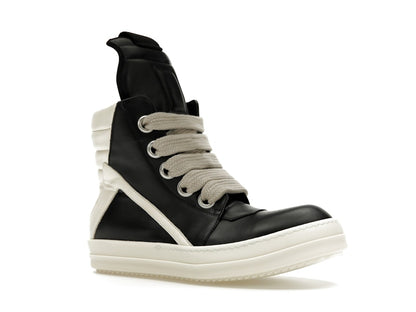 Rick Owens GeoBasket Oversized Eylet Black Milk