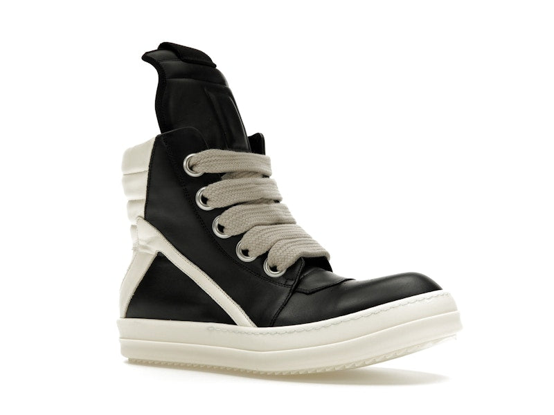 Rick Owens GeoBasket Oversized Eylet Black Milk