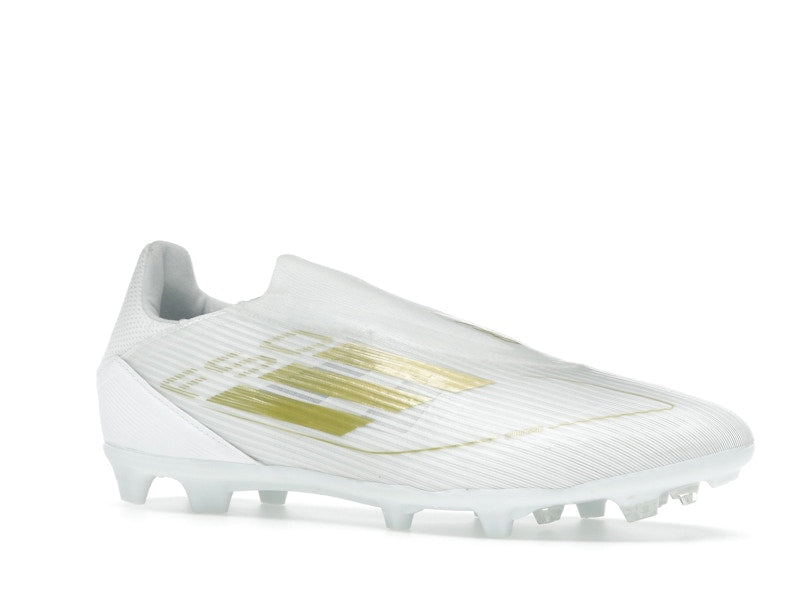 adidas F50 League Laceless Firm/Multi-Ground Cloud White Gold Metallic
