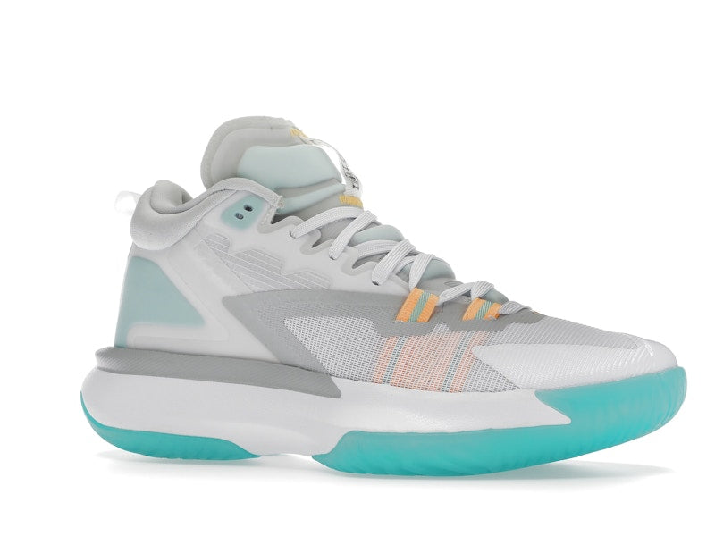 Jordan Zion 1 White Dynamic Turquoise