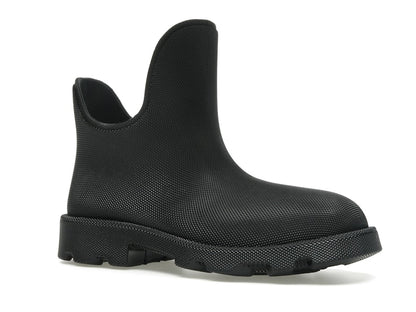 Burberry Marsh Round-Toe Ankle Boots Black