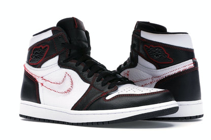 Jordan 1 Retro High Defiant White Black Gym Red