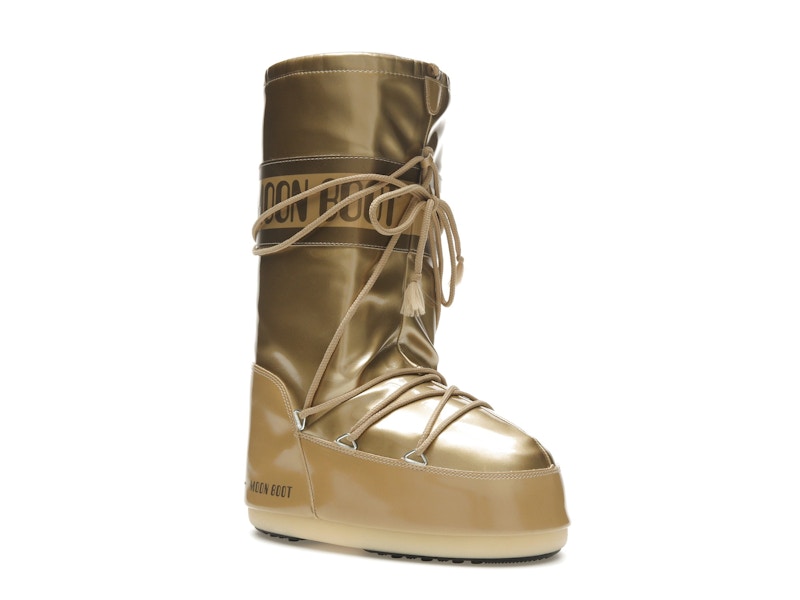 Moon Boot Icon Vinile Boot Metallic Gold