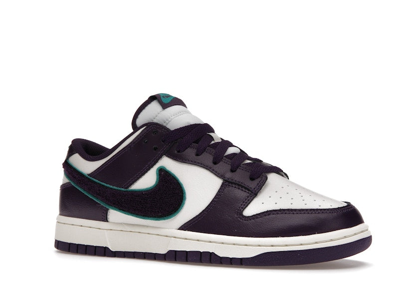 Nike Dunk Low Chenille Swoosh Sail Grand Purple
