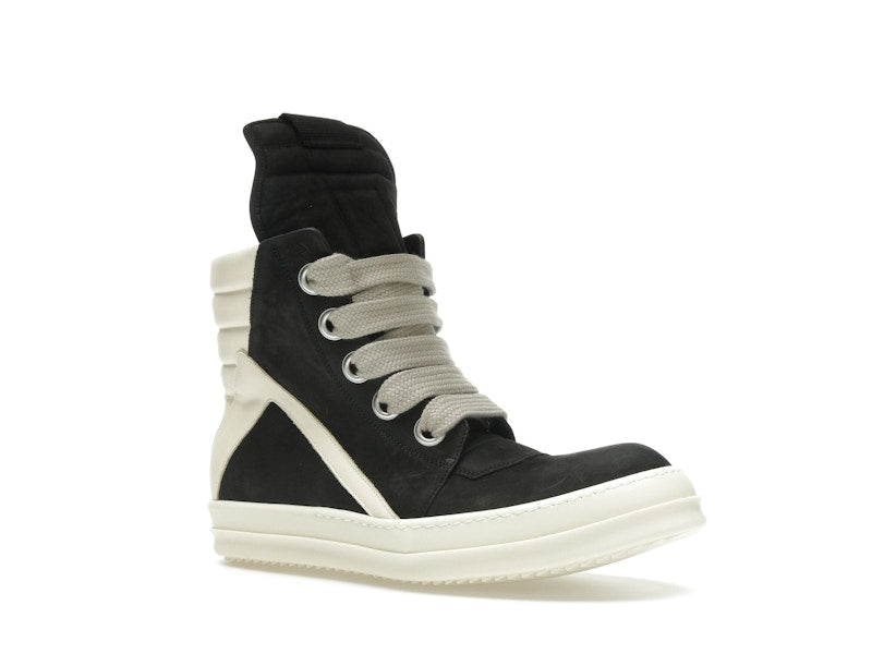 Rick Owens Geobasket Jumbo Lace High Black Milk (Women's)