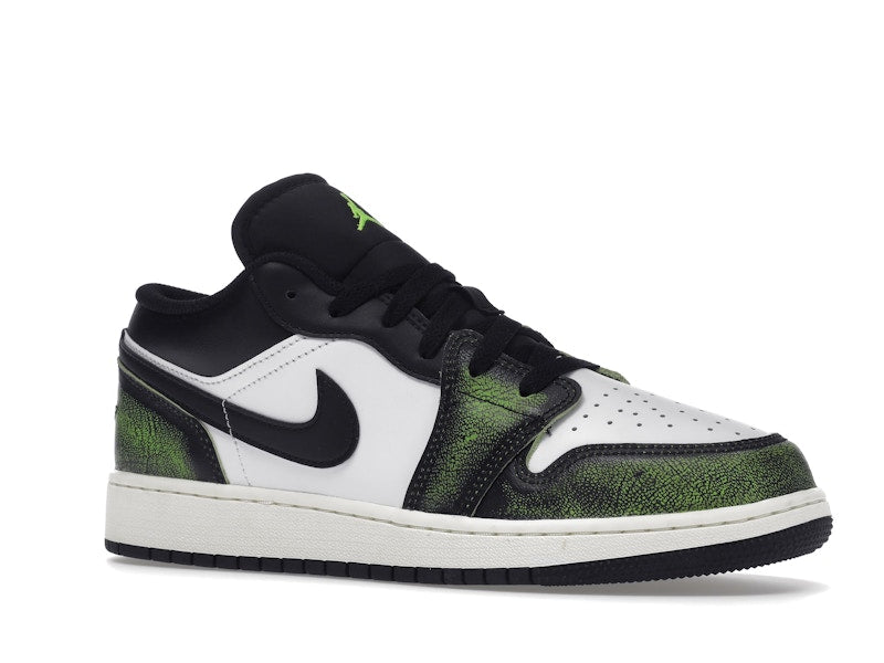 Jordan 1 Low Wear Away Electric Green (GS)