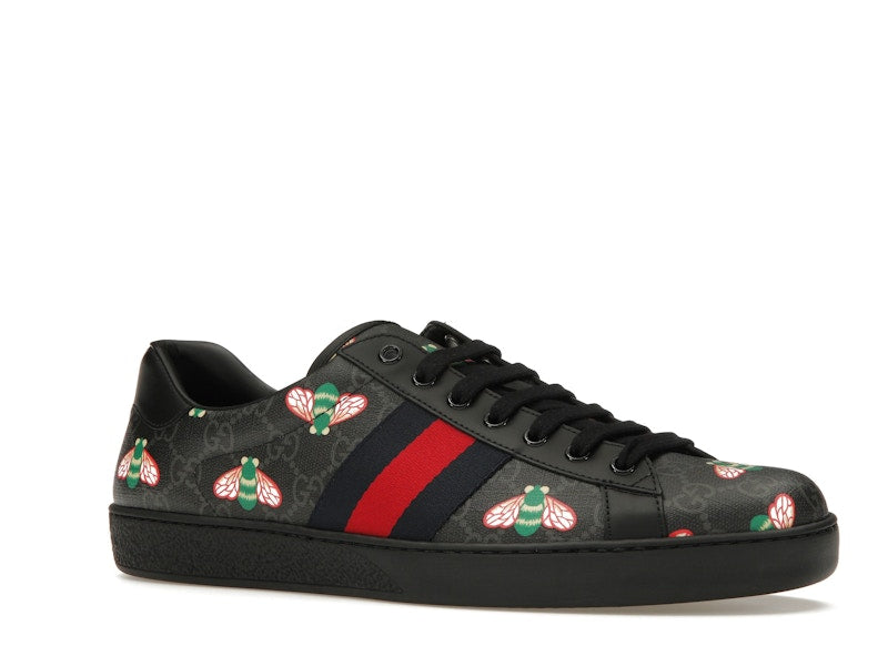Gucci Ace Bee Print Black