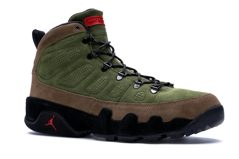 Jordan 9 Retro Boot NRG Military Brown Legion Green