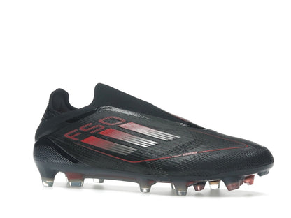 adidas F50 Elite Laceless FG Core Black Iron Metallic Lucid Red