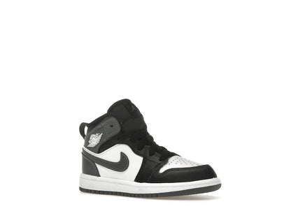 Jordan 1 Mid Black White Iron Grey (PS)