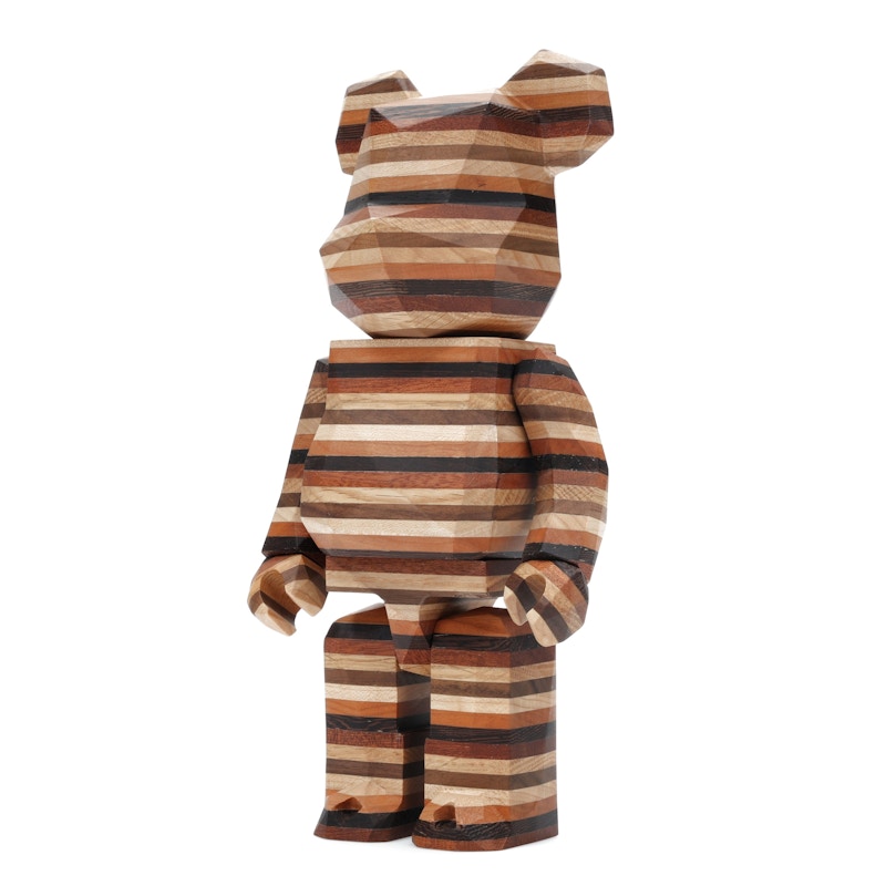 Bearbrick Karimoku Fragment Polygon-Horizon 400% Wood