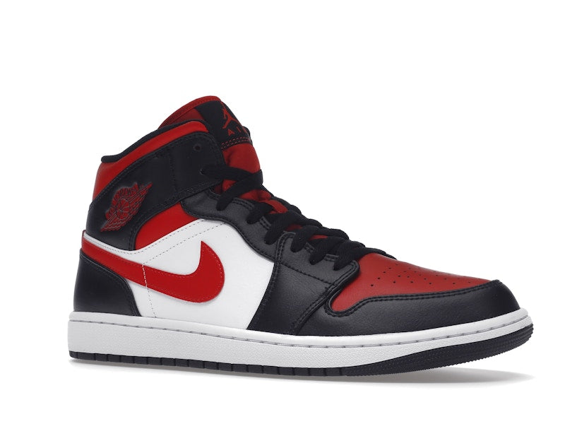 Jordan 1 Mid White Black Red (2022)