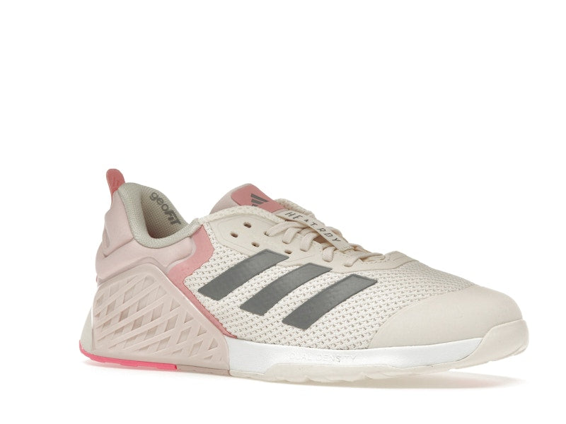 adidas Dropset 3 Chalk White Iron Metallic Semi Pink Spark (Women's)