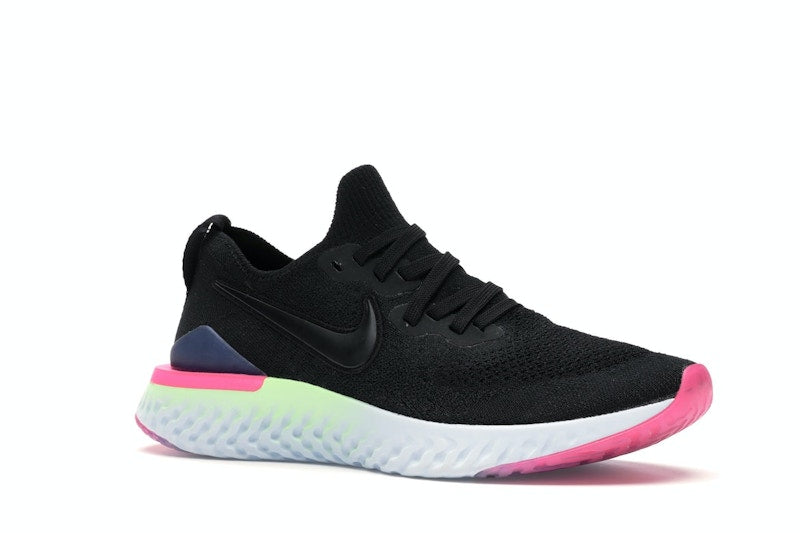 Nike Epic React Flyknit 2 Black Sapphire Hyper Pink (Women's)