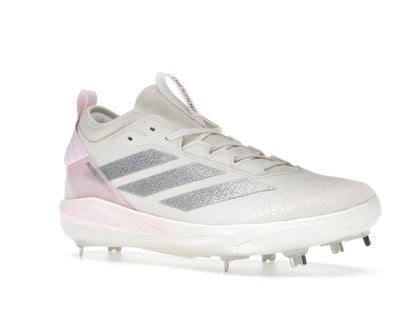 adidas Adizero Instinct+ 2.0 Chalk White Silver Metallic Clear Pink (Women's)