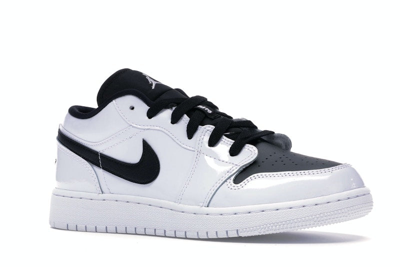 Jordan 1 Low White Black Patent (GS)