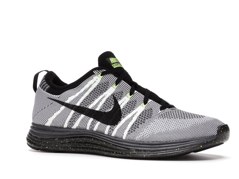 Nike Flyknit Lunar1+ White Black Volt
