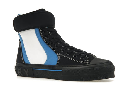 Burberry Sub High-Top Laced-Up Trainer Black Blue White