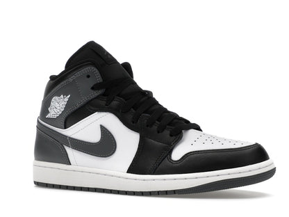 Jordan 1 Mid Black White Iron Grey