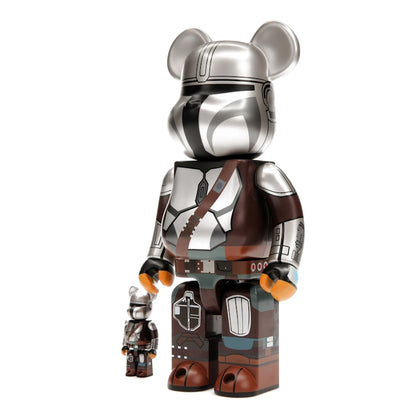 Bearbrick x Star Wars The Mandalorian Beskar Armor 100% & 400% Set
