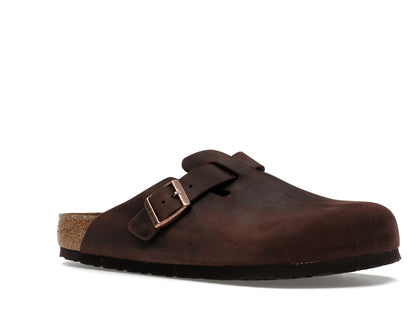 Birkenstock Boston Soft Footbed Oiled Leather Habana Brown