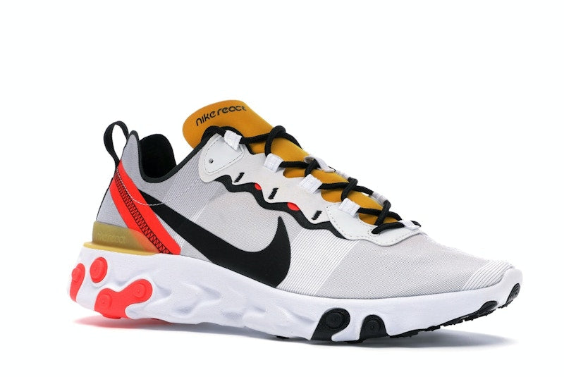 Nike React Element 55 White Black Crimson Gold