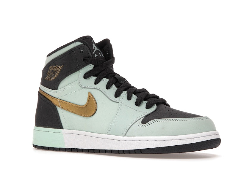 Jordan 1 Retro High Mint Foam Anthracite Metallic Gold (GS)
