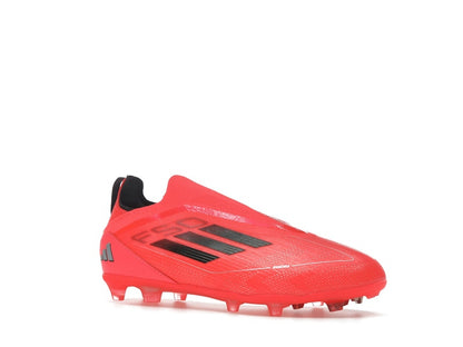 adidas F50 Pro Laceless FG Turbo Aurora Black Platinum Metallic (GS)