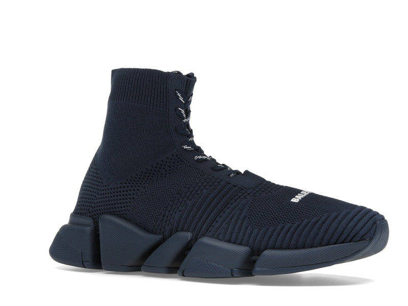 Balenciaga Speed 2.0 Lace Up Recycled Dark Blue
