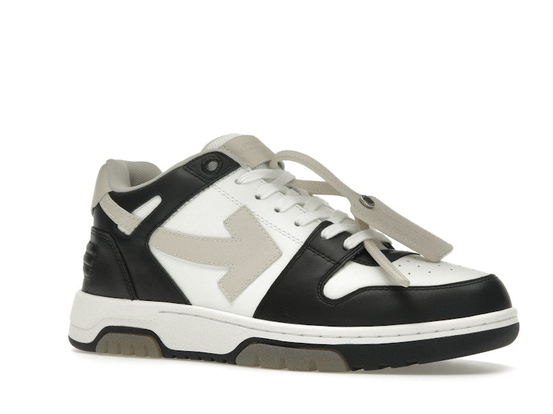 OFF-WHITE Out Of Office OOO Low Tops Black Beige