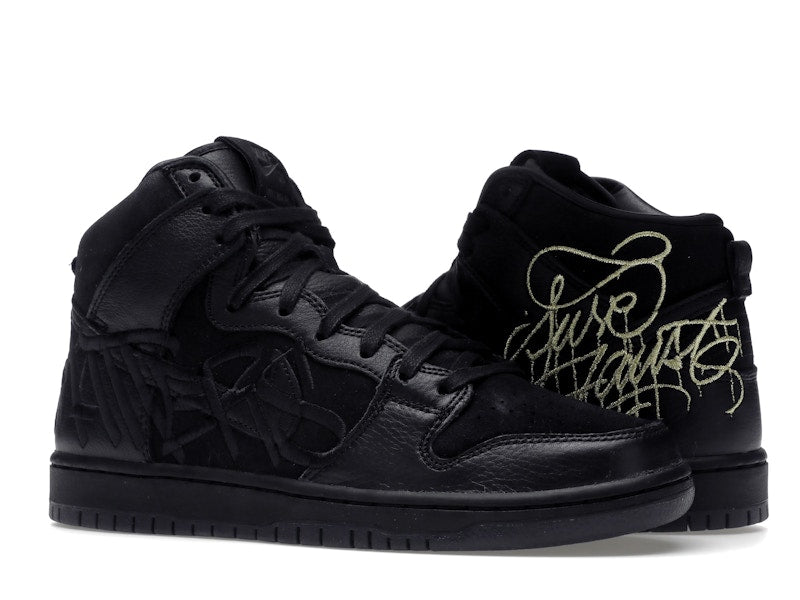 Nike SB Dunk High FAUST Black Gold