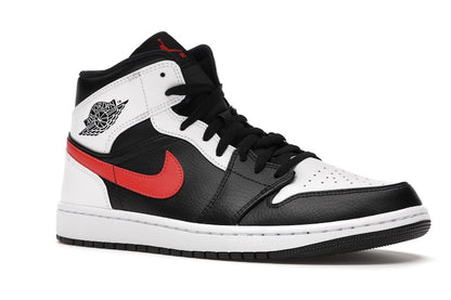 Jordan 1 Mid Black Chile Red White