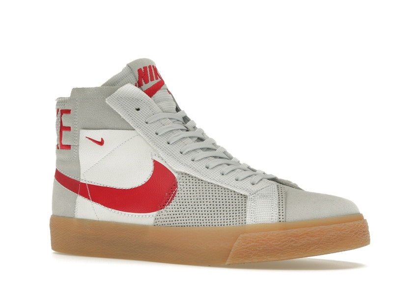 Nike SB Zoom Blazer Mid Premium Deconstructed White University Red Gum