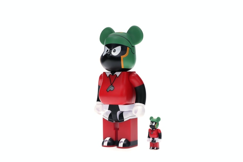 Bearbrick Marvin The Martian 100% & 400% Set Black/Red