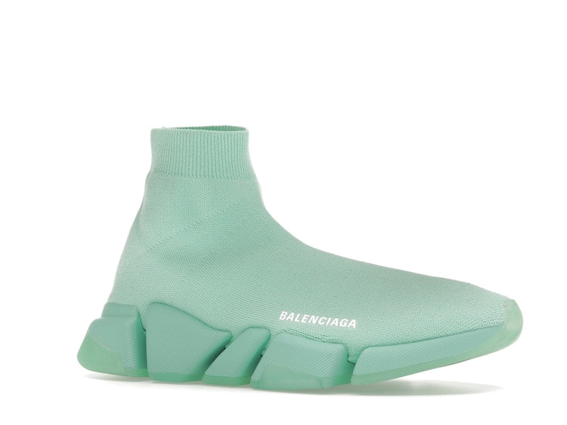 Balenciaga Speed 2.0 Recycled Transparent Sole Green (Women's)