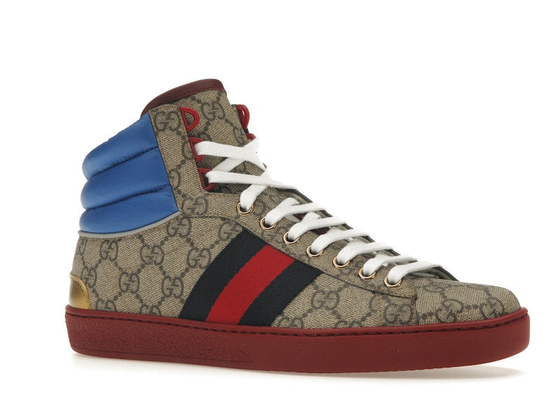 Gucci Ace GG High Top Beige Ebony