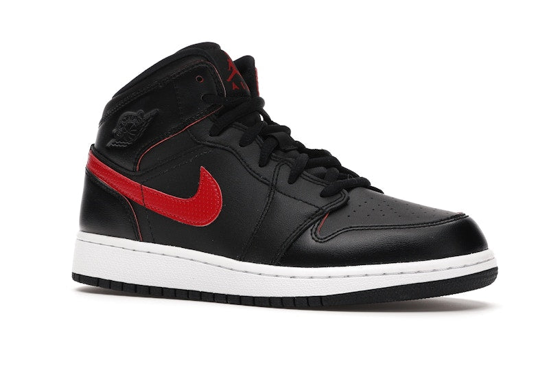 Jordan 1 Retro Mid Black Gym Red (GS)