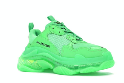 Balenciaga Triple S Neon Green Clear Sole (Women's)