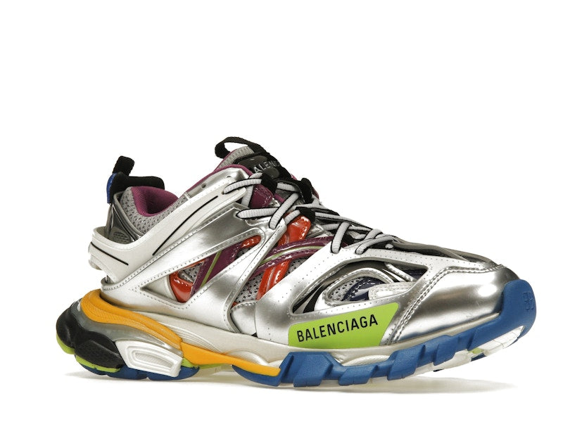 Balenciaga Track Leather Free White Silver Multi