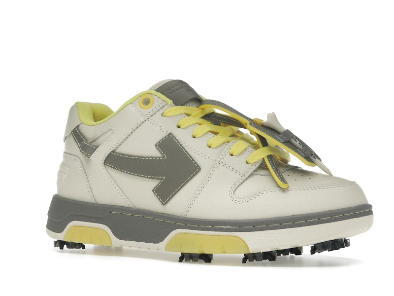 OFF-WHITE Out Of Office OOO Low Tops Golf Paris Hilinski Gray Yellow