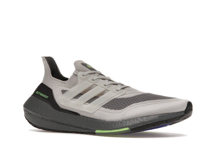 adidas Ultra Boost 21 Metal Grey Signal Green