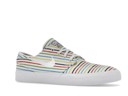 Nike SB Zoom Stefan Janoski Canvas Multi-Color Pinstripes