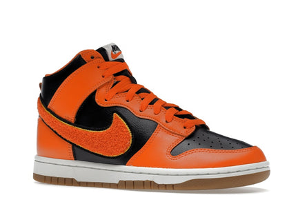 Nike Dunk High Retro Chenille Swoosh Safety Orange