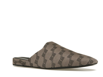 Balenciaga Cozy Jacquard Mules Brown