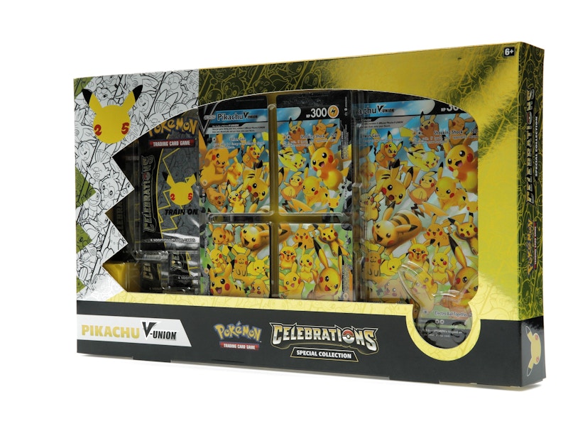 Pokémon TCG 25th Anniversary Celebrations Pikachu V Union Special Collection Box